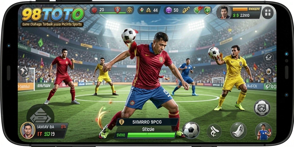 Gameplay 98TOTO yang seru dan menantang di arena olahraga.