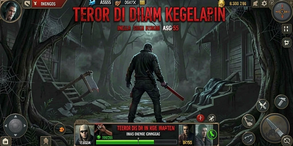 Gameplay menegangkan ASG55 dengan suasana mencekam dan penuh teror.