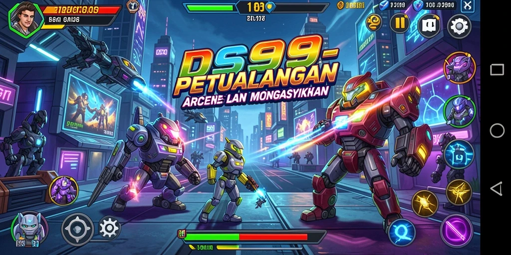 Tampilan gameplay DS99 yang penuh aksi dan tantangan menanti!