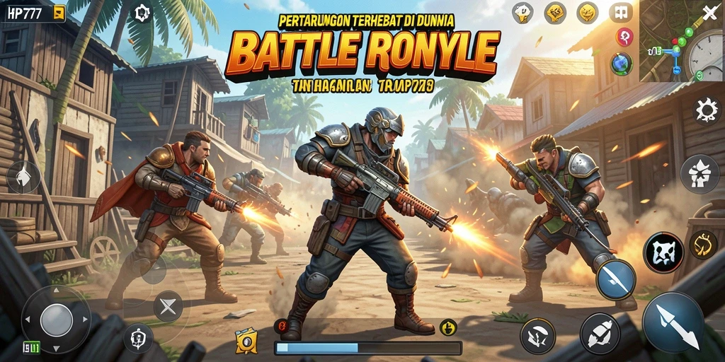 Tampilan gameplay HP777 dengan pertarungan yang intens dan strategis.