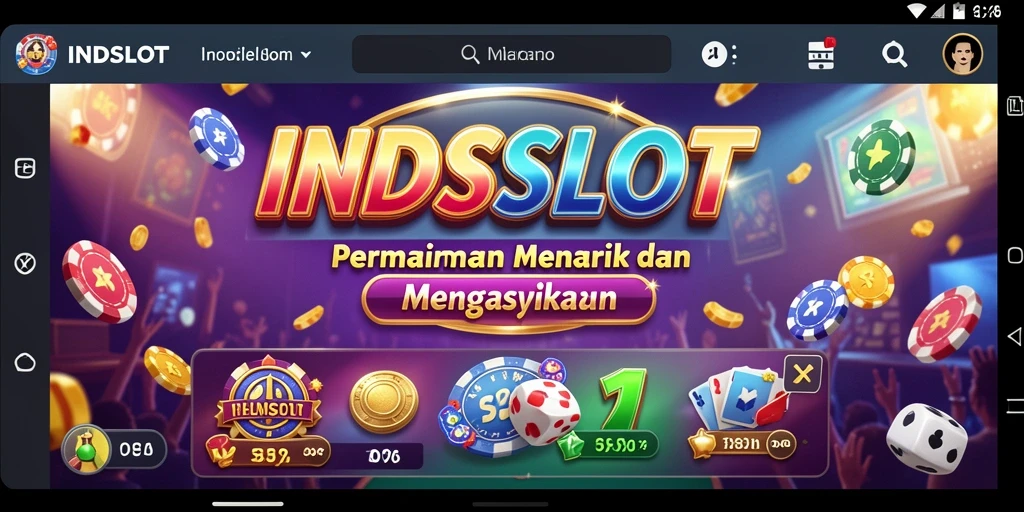 Tampilan dinamis dan gameplay slot yang mendebarkan di INDSLOT.