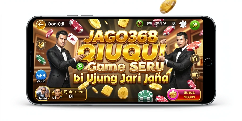 Screenshot utama JAGO368 menampilkan gameplay QiuQiu yang seru.