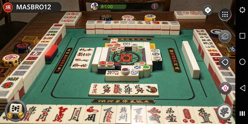 Tampilan gameplay Mahjong yang seru dan menarik