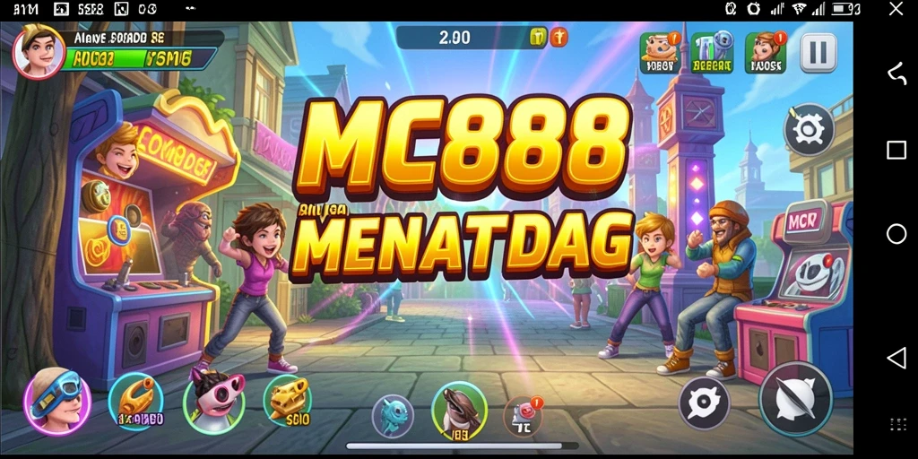 Screenshot gameplay MC888 menampilkan karakter dalam aksi seru di level penuh tantangan.