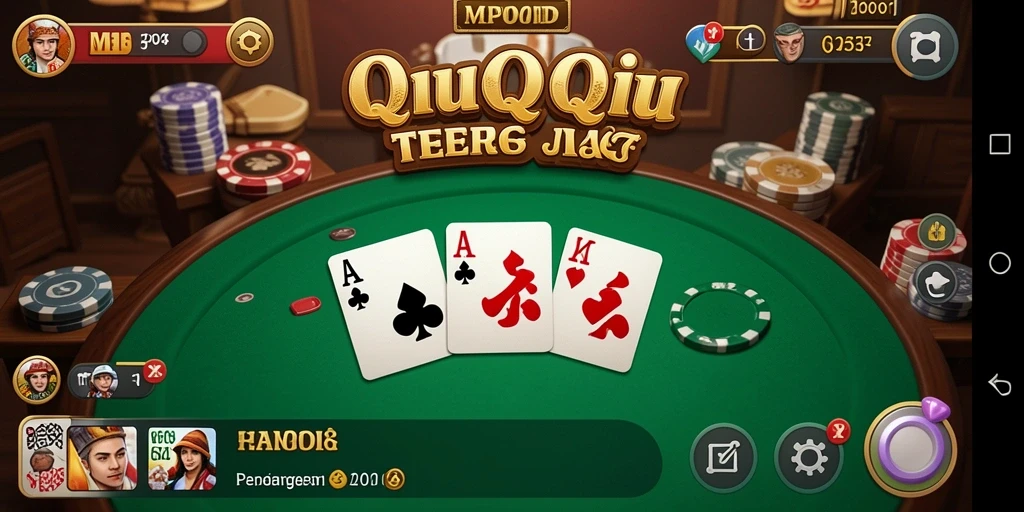 Screenshot Gameplay QiuQiu MPOID yang menarik dan kompetitif.