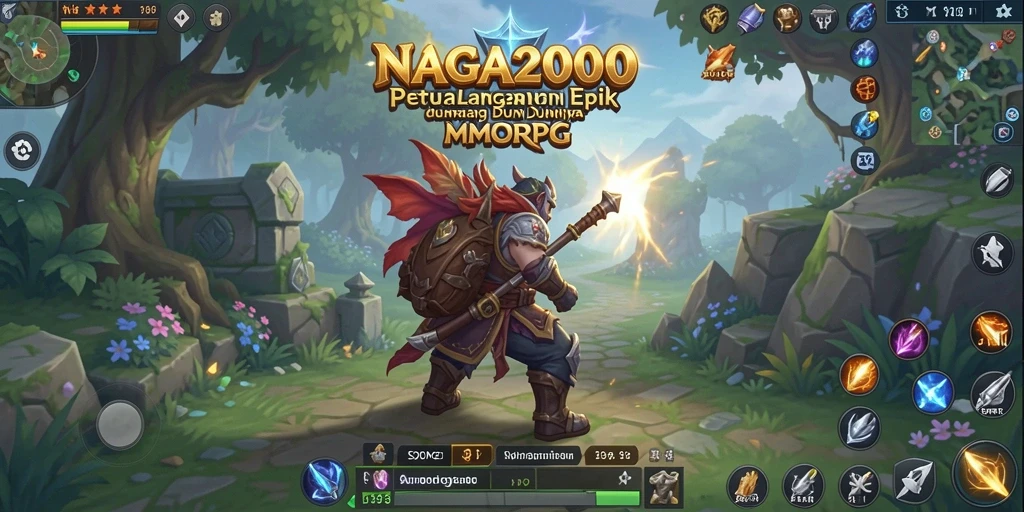 Tampilan gameplay NAGA2000 yang mendebarkan dan imersif.