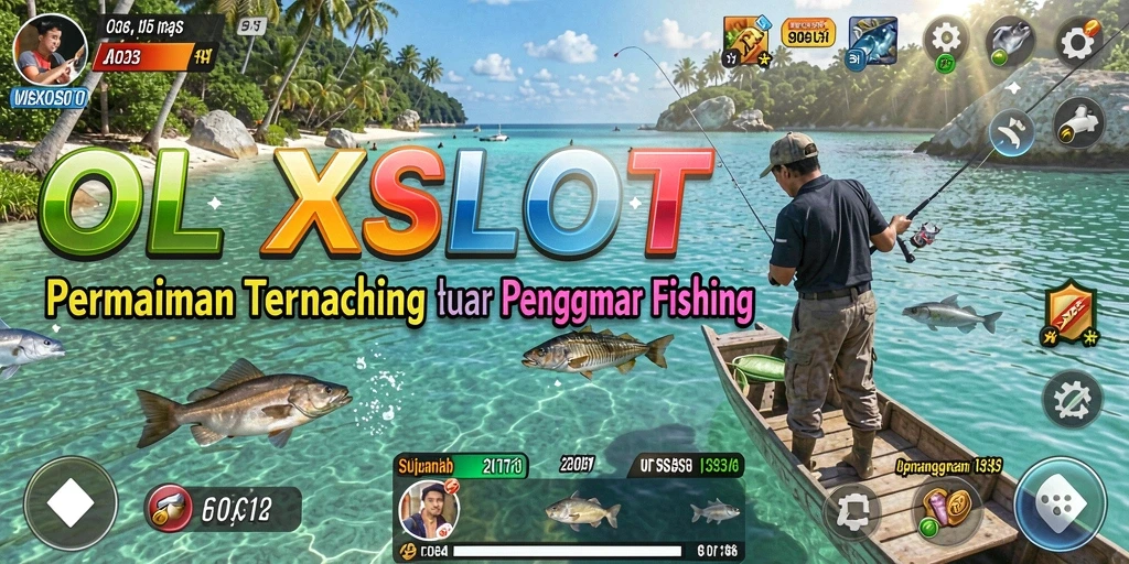 Gameplay OLXSLOT menampilkan aksi memancing yang seru dan mengasyikkan.