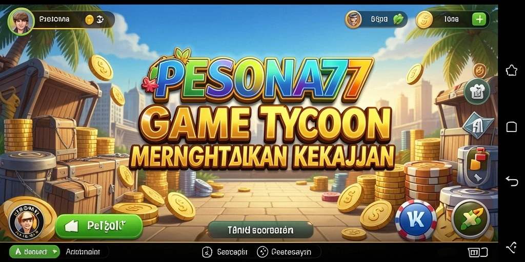 Tampilan gameplay PESONA77 yang penuh strategi Tycoon.