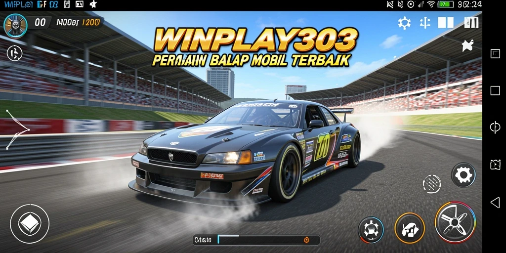 Tampilan gameplay balap yang menegangkan di WINPLAY303.